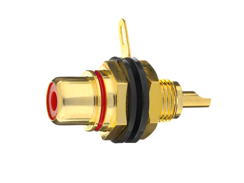 in-akustik Коннектор для розетки Premium RCA Panel Jack, черный