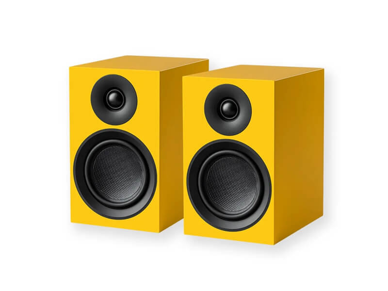 Pro-Ject Акустическая система Speaker Box 5 E Carbon САТИНОВЫЙ, желтый (пара)