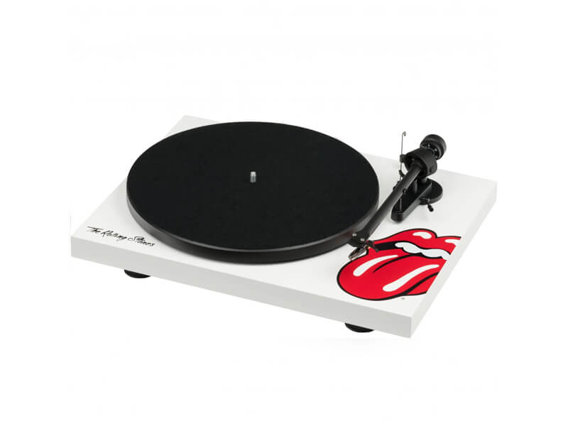 Pro-Ject Проигрыватель пластинок Debut III Rolling Stones OM10, белый