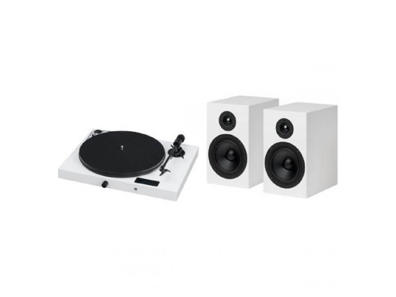 Pro-Ject Проигрыватель пластинок Jukebox E1 + Speaker Box 5 E, белый
