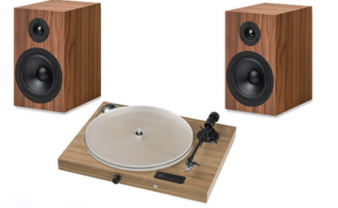 Pro-Ject Проигрыватель пластинок Jukebox S2 + Speaker Box 5 S2, орех