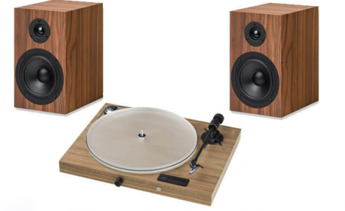 Pro-Ject Проигрыватель пластинок Jukebox S2 + Speaker Box 5 S2, орех
